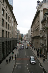 london city street scene