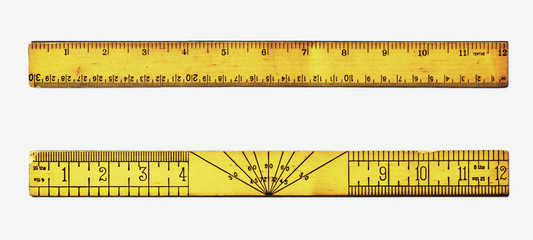 vintage rulers