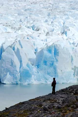 Papier Peint photo Lavable Glaciers glacier grey patagonie torres del paine