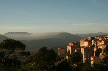 Fototapeta na wymiar Korsykański wioskę Sartene