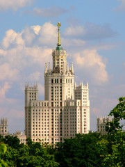Fototapeta na wymiar moscow skyscrape
