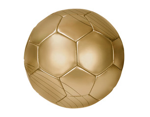 close up of a gold football on white - 743963