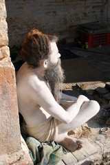 holy hindu sadhu