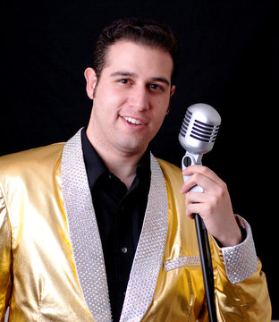 Young Lounge Singer In A Gold Jacket