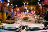 pleasant meal in a restaurant