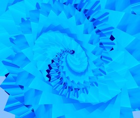 blue spiral abstract