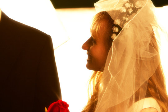 happy bride