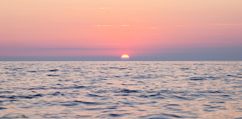 spectacular sea sunset