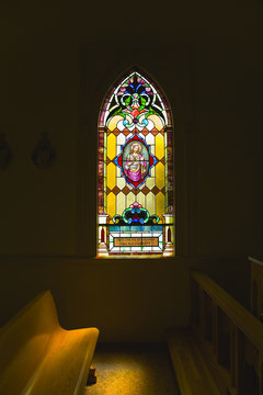 Tomales Catholic Church Stained Glass