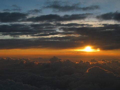 dreamy sunset in the skies