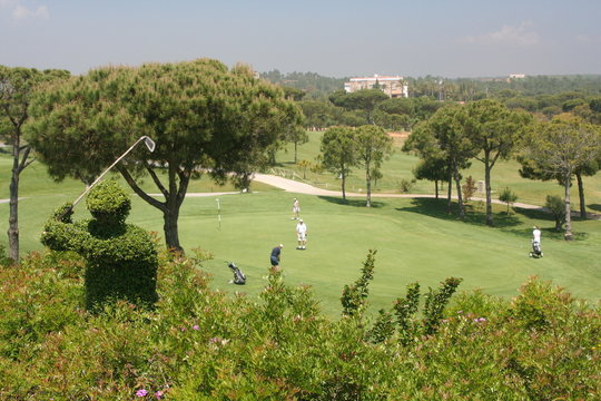jugadores de golf