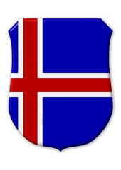 Obraz premium island flagge symbol