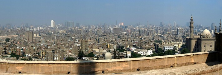 cairo panorama, egypt, africa
