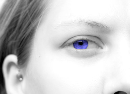 high-key blue eye
