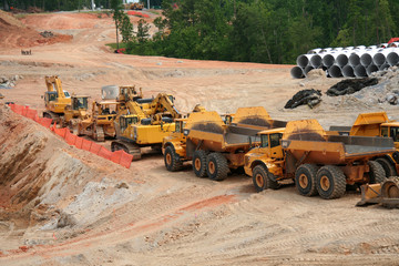 earth moving construction vehicles © Amy Walters