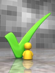 big green tick
