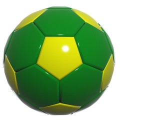 green yellow soccer football design brazil