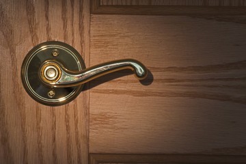 brass door knob