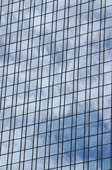 reflection on office building