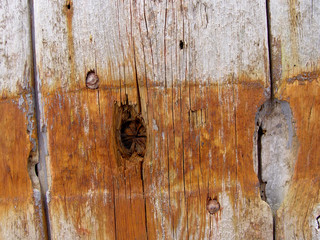 weathered wooden doors