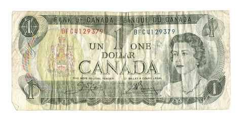 old withdrawn canadian banknote