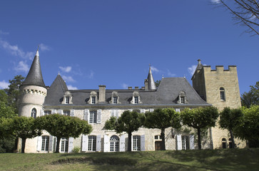 Fototapeta na wymiar chateau near le bugue, france
