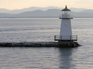 lighthouse on lake champlain.