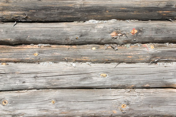 logs in the wall