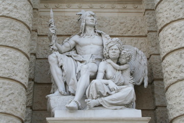 Fototapeta na wymiar Indianer pomnik