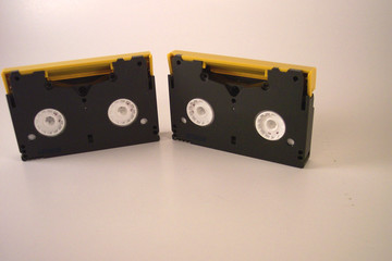two hi-8 videotapes