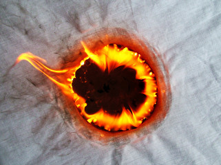 burning hole