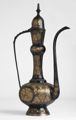old metal oriental vase (with clipping path)