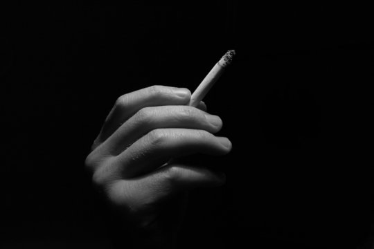 smoker b&w