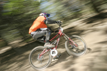 Fototapeta premium mountain biking