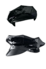 isolated police officer hats