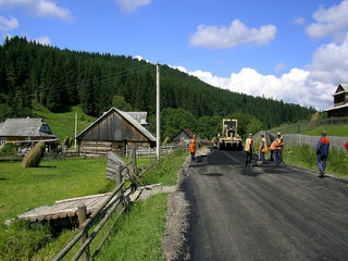 carpathian road construction