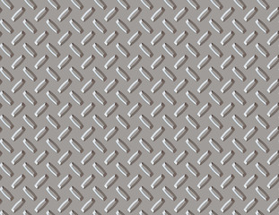 seamless diamond plate background in small silver