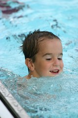 boy at pool