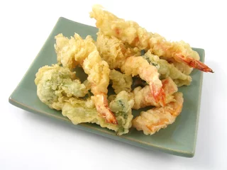 Crédence de cuisine en verre imprimé Gamme de produits tempura