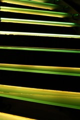green stairs