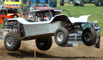 sand car in air