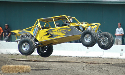 sand car in air