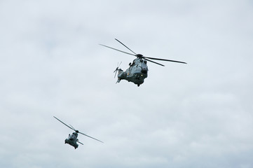 Fototapeta na wymiar helikoptery