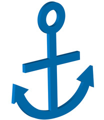 Fototapeta premium ancre bleu