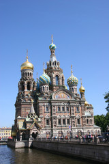 Fototapeta na wymiar Kościół Zbawiciela na krwi rozlane, Sankt Petersburg