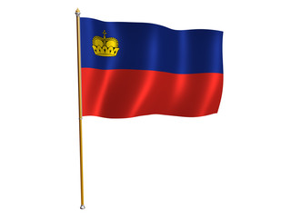 liechtenstein silk flag