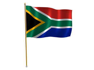 south africa silk flag