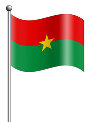 Fototapeta na wymiar burkina faso flag