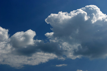Naklejka na ściany i meble big clouds on sky
