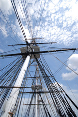 Fototapeta premium rigging with clouds